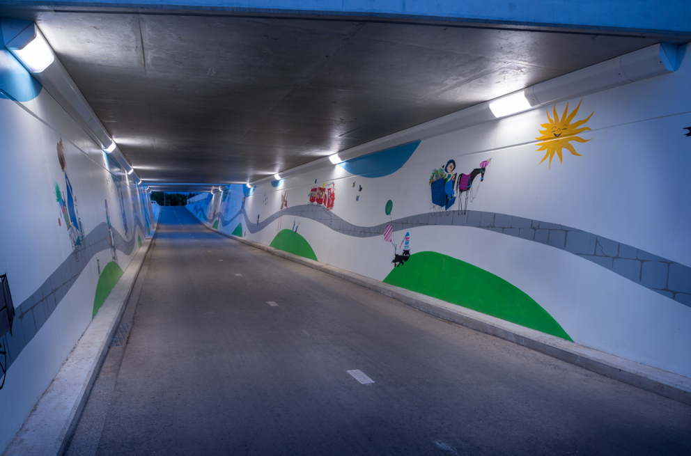 Lightronics Ventego armaturen in een fietstunnel in Zaltbommel Lightronics Ventego armaturen in een fietstunnel in Zaltbommel