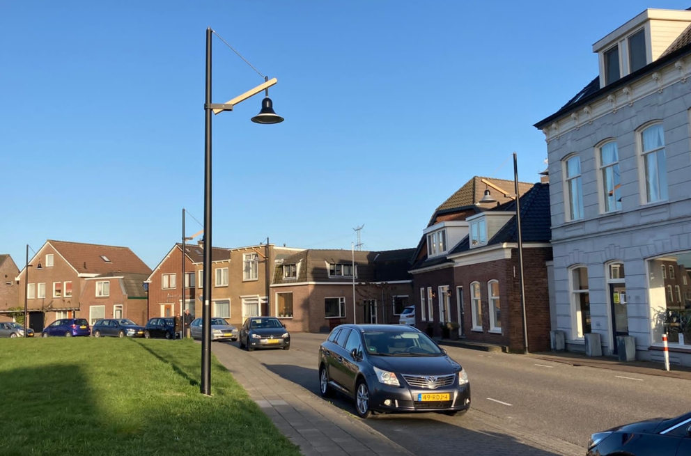 Lightronics armatuur in woonwijk