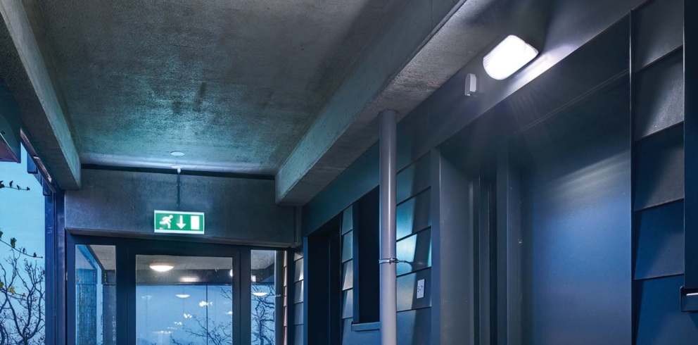 Lightronics WVK armatuur in een appartementencomplex Lightronics WVK armatuur in een appartementencomplex