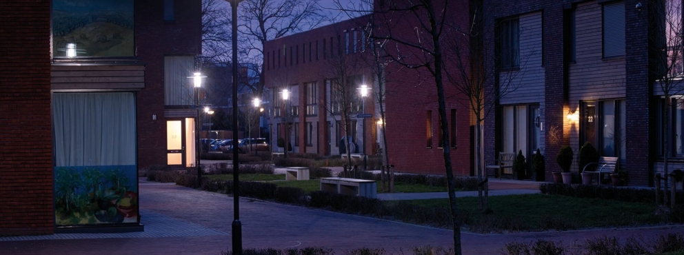 Lightronics PKA armatuur in een woonwijk