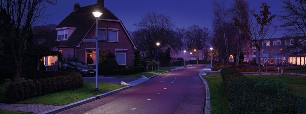 Lightronics LUZ armatuur langs een fietspad