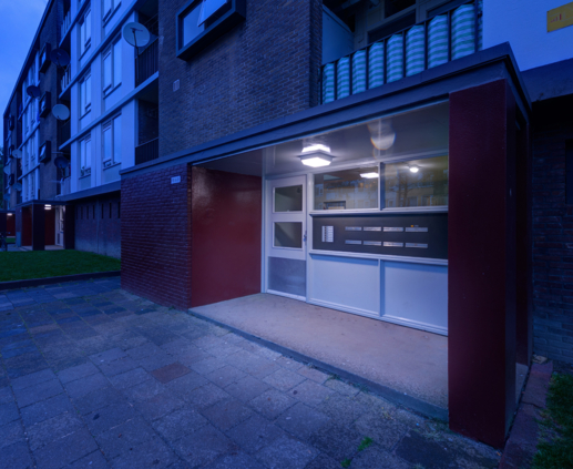 Lightronics TPB armatuur entree buiten Utrecht Mitros