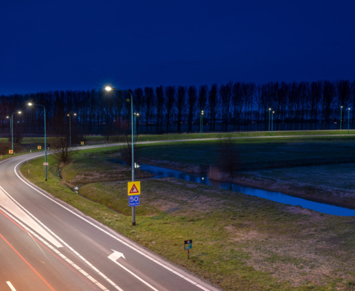 Lightronics BRISA en BRISA PLUS armaturen langs de snelweg in Borsele