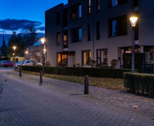 Lightronics PRUNUS A3 armaturen in woonwijk bij wooncomplex Molenhorst in Brummen Lightronics PRUNUS A3 armaturen in woonwijk bij wooncomplex Molenhorst in Brummen